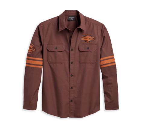 Harley-davidson button down - In Wednesday's Analysts' Actions, TheStreet highlights an upbeat note on CarMax (KMX) along with a couple of downgrades on Harley-Davidson (HOG) and Tesla Motors (TSLA) by ...